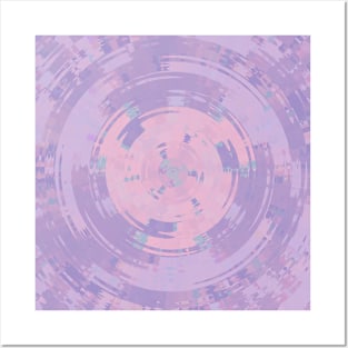 Diamond Swirl Pastel Colors Purple Pink Posters and Art